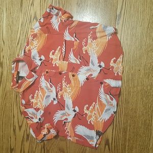 Button up mid length shirt